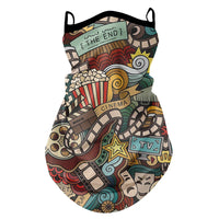 Retro Moto Cycling Sunscreen Mask Motorcycle Headscarf Summer Anti-UV Outdoor Neck Head Cover Riding Face Shield Sport Headwrap