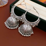 Exaggerated Round Hollow Earrings for Women Retro Temperament Drop Earring Light Luxury  Niche Jewelry 2024 New in Gift