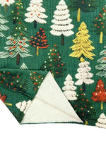 Autumn and winter new fashion casual pullover long-sleeve women's shirt Christmas tree pattern flat digital printing fashion wom