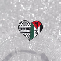 Flag of Pakistan Enamel Pin Creative Heart Ribbon Lapel Badge Backpack Hat Clothing Brooches Jewelry Accessories Gift for Friend
