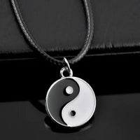 10pcs/lot Men Women's Fashion Alloy Tai Chi Gossip Pendants Yin Yang Charms Necklaces Jewelry Whoesale