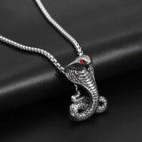 Retro Devil Mask Pendant Japanese Samurai Style Punk Pendant Necklace Men's Gothic Halloween Jewelry Gift
