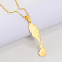 Anniyo 5CM The Federation of Saint Kitts and Nevis Map Cities Pendant Necklaces St.Kitts & Nevis Maps Jewelry #312221