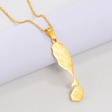 Anniyo 5CM The Federation of Saint Kitts and Nevis Map Cities Pendant Necklaces St.Kitts & Nevis Maps Jewelry #312221