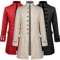 2025 New Spanish Medieval Costumes, Solid Color Performance Dress, Europe and USA Prom Play Halloween Costumes Jacquard Jacket