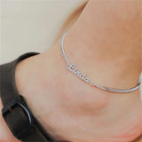 Custom Name Bracelet Anklet for Women 2022 Stainless Steel Jewelry Men Cuban Chain Fashion Charm Foot Accessories Christmas Gift