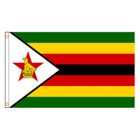 60×90 90x150 120×180CM Zimbabwe Emblem Flag Polyester Printed Banner Tapestry For Decor