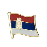 Flags, badges, and pins of countries around the world-