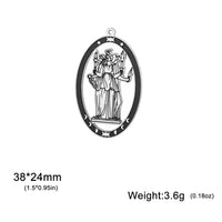 1pc Triple Moon Goddess Charms Stainless Steel Amulet Pendants Pray For You DIY Your Own Jewerly Wholesale Available