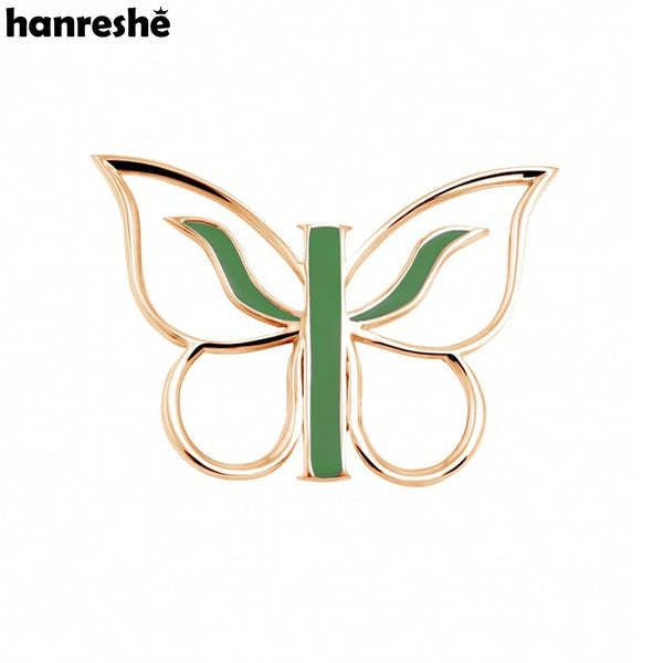 Hanreshe Classic Butterfly Psi Psychology Brooch Pins Medical Enamel Lapel Badge Jewelry Gift for Psychiatrist Doctor Nurse