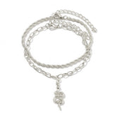 Women's Charm Metal Pearl Anklet Golden Multilayer Foot Chain Bohemia Fashion Rhinestone Ankle Bracelet Beach Jewelry Accessory
