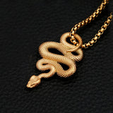 Fashion Vintage Creative Snake Pendant for Men Women Gothic Stainless Steel Animal Simple Necklaces Jewelry Gifts Dropshipping