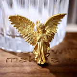 Retro Gothic Mysterious Demon Angel Wings Pendant Necklace Men's Punk Hip Hop Trendy Cool Jewelry Boy Gift