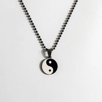 Ethnic Chinese Yin Yang Tai Chi Necklace Round Stainless Steel Tree Of Life Necklaces For Men Taoist Jewelry