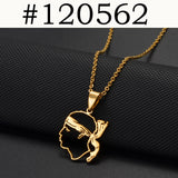 2025 NWE Corsica Flag Pendant Necklaces Sardinia Jewelry for Women Girl Stainless Steel Corse Sardegna #120462