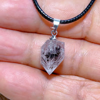 Natural Crystal Herkimer Diamond Pendant Hang Stone Gemstones Mineral Energy Reiki Home Decorations Gift Ore Crystals