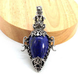 Water Drop Crystal Pendulum for Dowsing Spiritual Divination Natural Amethyst Rose Quartz Onyx Antique Pendulums Pendant Pendulo