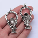2pcs Charms Big Elephant For Jewelry Making DIY Jewelry Accessories Antique Silver Color Big Elephant Pendant Charms