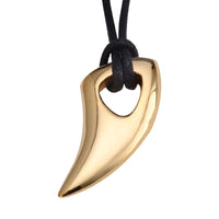 Punk Hip Hop Wolf Tooth Leather Rope Pendant Necklaces For Men Women Stainless Steel Fashion Animal Amulet Jewelry Wholesale