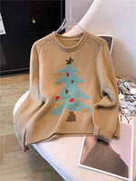 YuooMuoo Christmas Sweaters for Women 2025 New Autumn Winter Long Sleeve Christmas Tree Knitted Pullover Tops Korean Lady Shirts