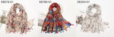 Fashion Printing Flower Tassel Shawl Cotton Viscose Scarf Women Beach Sunscreen Shawl Muslim Hijab Wrap Headscarf 180*90cm