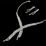 Ladies' Fashion Design Geometric Tassel Series Set Necklace Earrings Jewelry Set Suitable for Wedding, Party, Festival Gifts