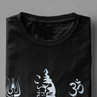 Free Shipping Men Tshirts Lord Shiva Tshirt Hindu Ganesha God India Lingam Fitness Tee Shirt for Men Pure Cotton Streetwear