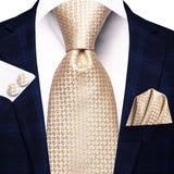 Gift Tie for Men 2023 New Sage Green Plaid Fashion Brand Wedding Party Necktie Handky Cufflinks Wholesale Hi-Tie Designer