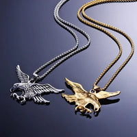 Chains Necklaces Men Eagle Pendant Stainless Steel Fashion Animal Necklace Pendants Hip Hop Choker Jewelry for Neck