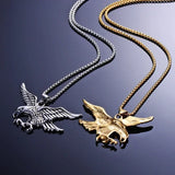 Chains Necklaces Men Eagle Pendant Stainless Steel Fashion Animal Necklace Pendants Hip Hop Choker Jewelry for Neck