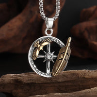 Ancient Egyptian Goddess Spread Wings Pendant Necklace Women Fashion Hip Hop Punk Amulet Jewelry Gift