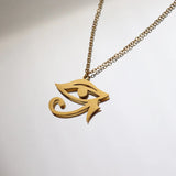 Hot Sale Stainless Steel Eye Of Horus Pendant Necklace For Retro Ancient Egypt Series Necklace For Women Girl Birthday Gift