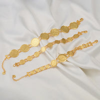 Anniyo Coin Bracelet for Women Girls African Arab Middle East Dubai Iran Iraq Syria Jewelry Birthday Party #352101