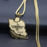 Fashionable stainless steel Mazda Map pendant necklace, versatile and personalized collarbone chain for both men and women