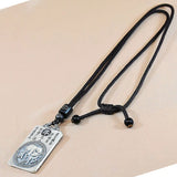 Eight Patronus Buddha Tathagata Avalokitesvara Amitabha Necklace Male Jewelry Zodiac Pendant Necklace For Women Men Amulet