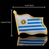 The Oriental Republic of Uruguay Of South America National Flag Badge Fashion Clothes Lapel Pins