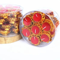 28 Pcs Handmade Lotus Flower TeaLight Candle, Floating Candle and Tea Lights, Centerpieces for Tables, Bridal Baby Shower