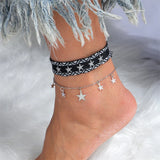 Bohemian Handmade Beads Anklets Embroidery Braided Ankle Bracelets Summer Beach On Leg Foot Chain Female Girls Jewelry Gifts