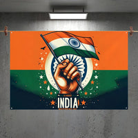 Love India Jai Hind Map Flag Room Bedroom Home&Outdoor Wall Hanging Concert Printed Background Decoration Art Banner