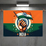Love India Jai Hind Map Flag Room Bedroom Home&Outdoor Wall Hanging Concert Printed Background Decoration Art Banner