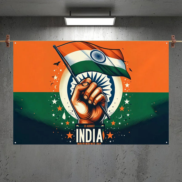 Love India Jai Hind Map Flag Room Bedroom Home&Outdoor Wall Hanging Concert Printed Background Decoration Art Banner