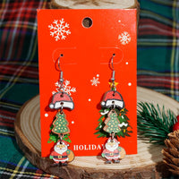 New Fashion Soldier King Pendant Earrings for Women Cute Animal Koala Rhinestone Bells Drop Earring New Year Holiday Jewelry