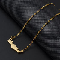 Anniyo Greece Crete lsland Necklaces for Women Girls Stainless Steel Jewelry #535562