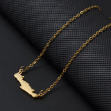 Anniyo Greece Crete lsland Necklaces for Women Girls Stainless Steel Jewelry #535562