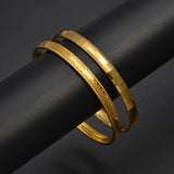 Anniyo 1Piece Bracelets for Women Girls Dubai Bangles Jewelry Arab Middle Eastern African Wedding Party Accessories #281707
