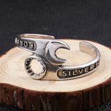 Wrench Bracelet Men's Domineering Repair Tool Wrench Cuff Open Bracelet Motorcycle Biker Punk Rock Party Jewelry Gift