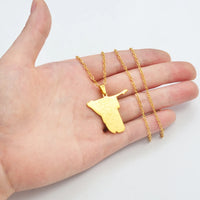 Anniyo Namibia Map With Cities Pendant Necklaces African Country Maps Jewelry Namibian @305001