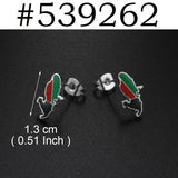 Anniyo Guadeloupe Reunion Island Martinique French Guiana Antigua Map Earrings for Women Girls Stainless Steel Jewelry #533962