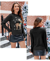 Christmas Knitted Pullover Sweater For Women 2025 Autumn And Winter New Fashion Casual Loose Sweater Womens Clothing