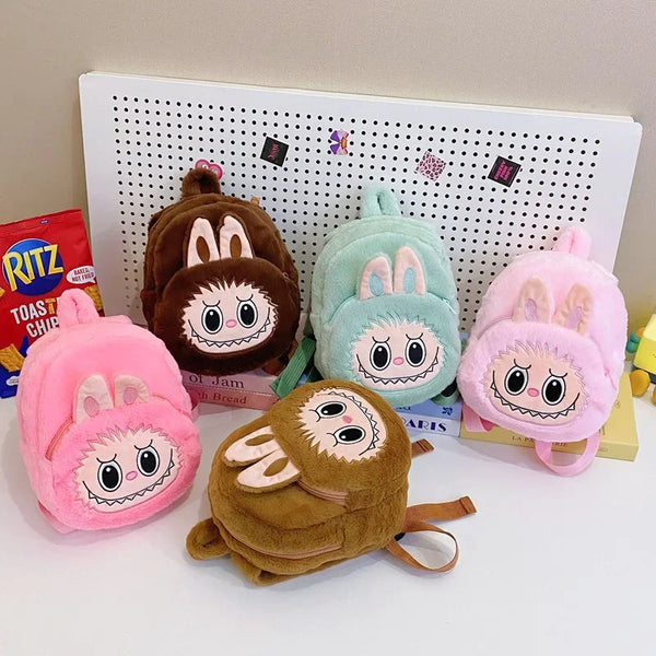 Cute Girl Student Plush Toy Bag Cartoon Grabbing Machine Double Shoulder Bag Bubbles And Toys Cross-Border Backpack for Teens